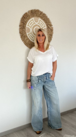 Toxik Jeans Wide Leg Blauw