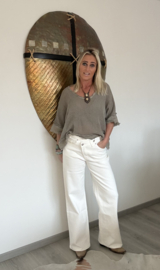 Jeans Jewelly A-symetrisch Wide Leg Wit