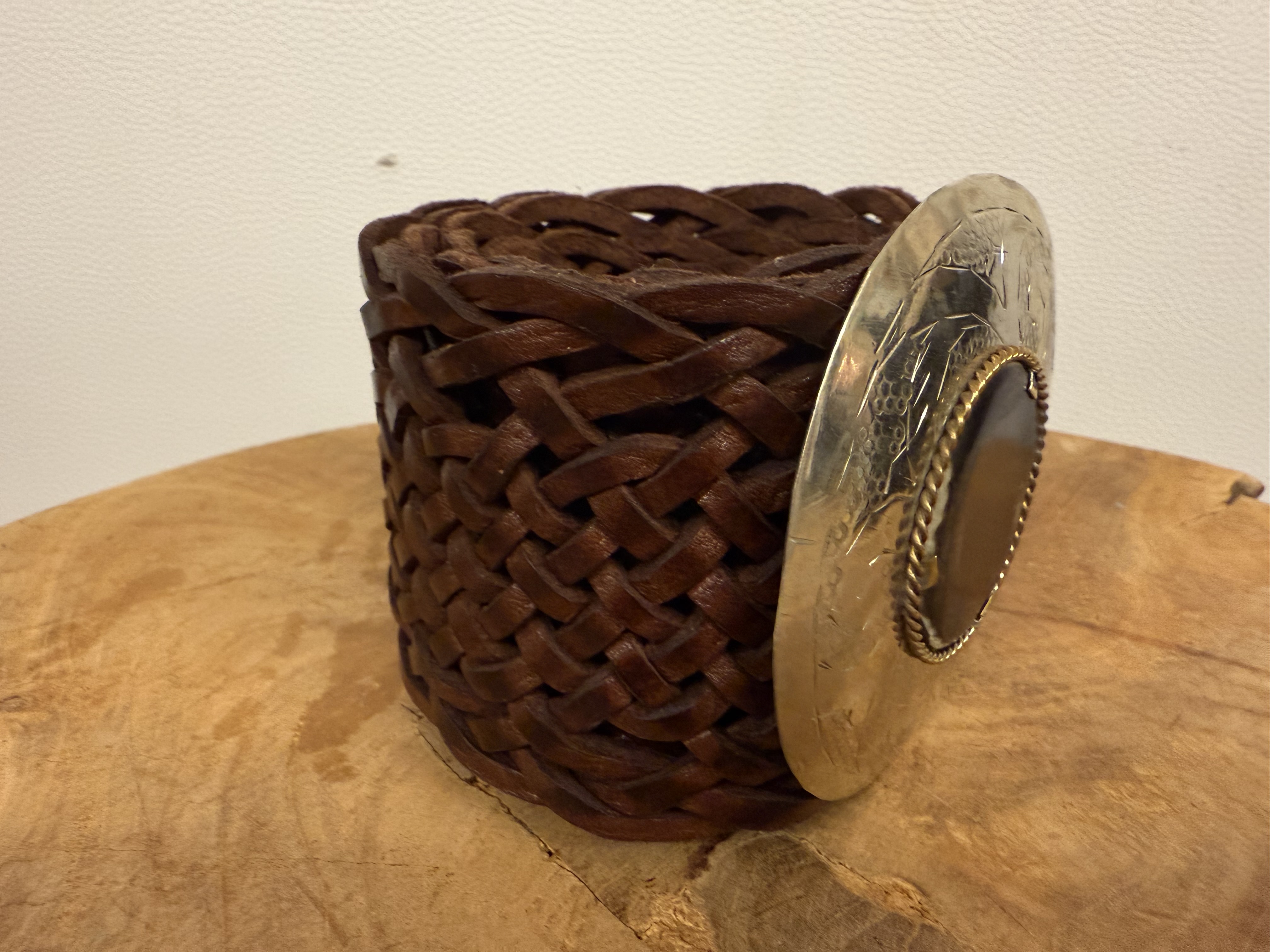 Bohemian Leather Belt Donker Bruin Breed 2