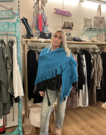 Omslagdoek Alpaca Turquoise