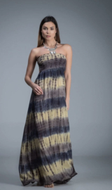 Awatara Tie & Dye Strapless Jurk