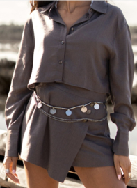 Seth Skort Donker Taupe