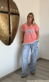 Toxik Cargo Jeans Licht Blauw