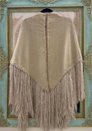 Omslagdoek/Sjaal Pelush Beige Handmade
