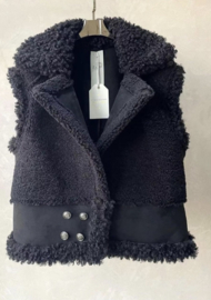 Bodywarmer Teddy Zwart