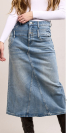 Toxik Jeans Double Waist Rok Blauw
