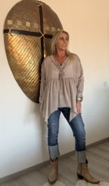 Boho Blouse Oud Roze