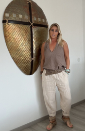Linnen Broek Bali Beige