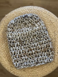 Winter Beanie Gemeleerd Bruin/Beige/Créme