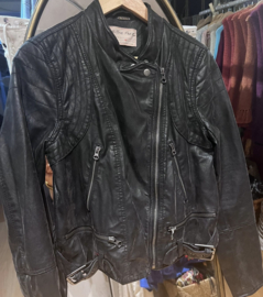 Mamz’elle Zoë Bohemian Leather Jacket Zwart