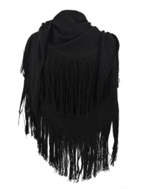 Fringe Sjaal Flecos  Zwart
