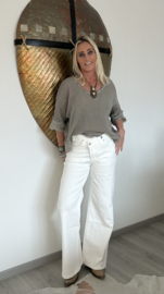 Jeans Jewelly A-symetrisch Wide Leg Wit