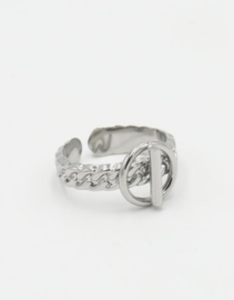 Ring Schakel Zilver