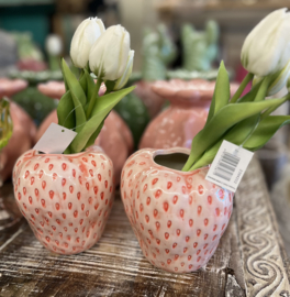 Vaas Aardbei M Roze