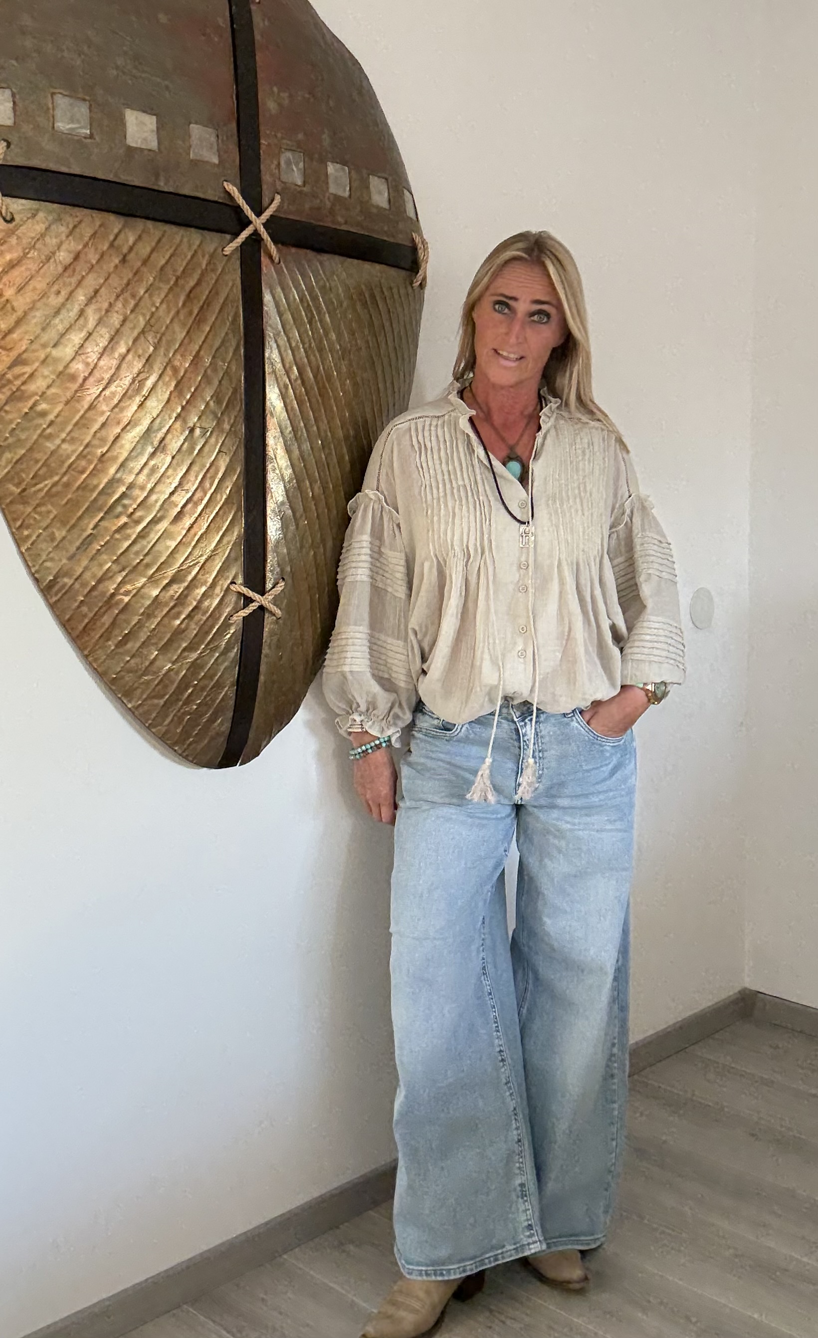 Boho Blouse Beige