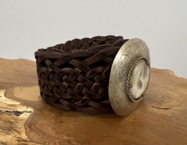 Bohemian Leather Belt Donker Bruin Medium 1