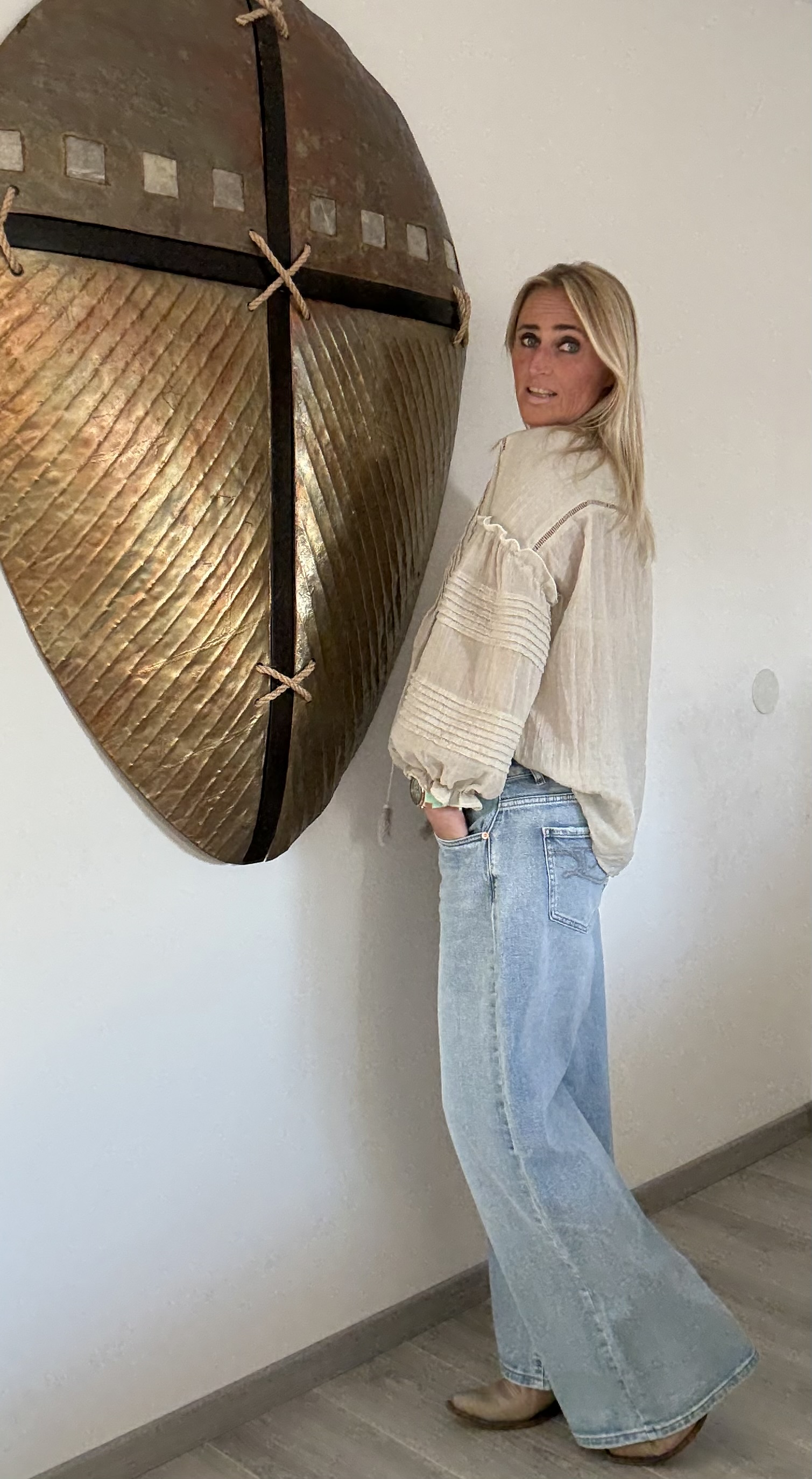 Boho Blouse Beige