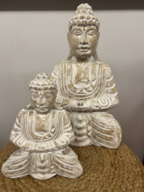 Buddha White Wash Wit XL