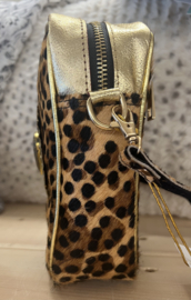 Boho Telefoontasje Leopard/Zwart