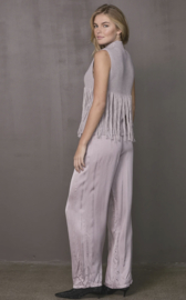 Virna Gebreide Vest Dusty Purple