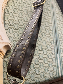 Crossbody Tas Snake Donker Bruin Leer