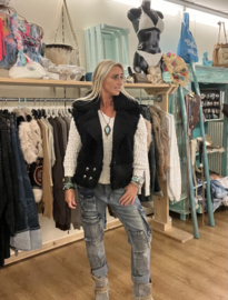 Bodywarmer Teddy Zwart