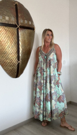 Boho Jurk Silk Mint Groen