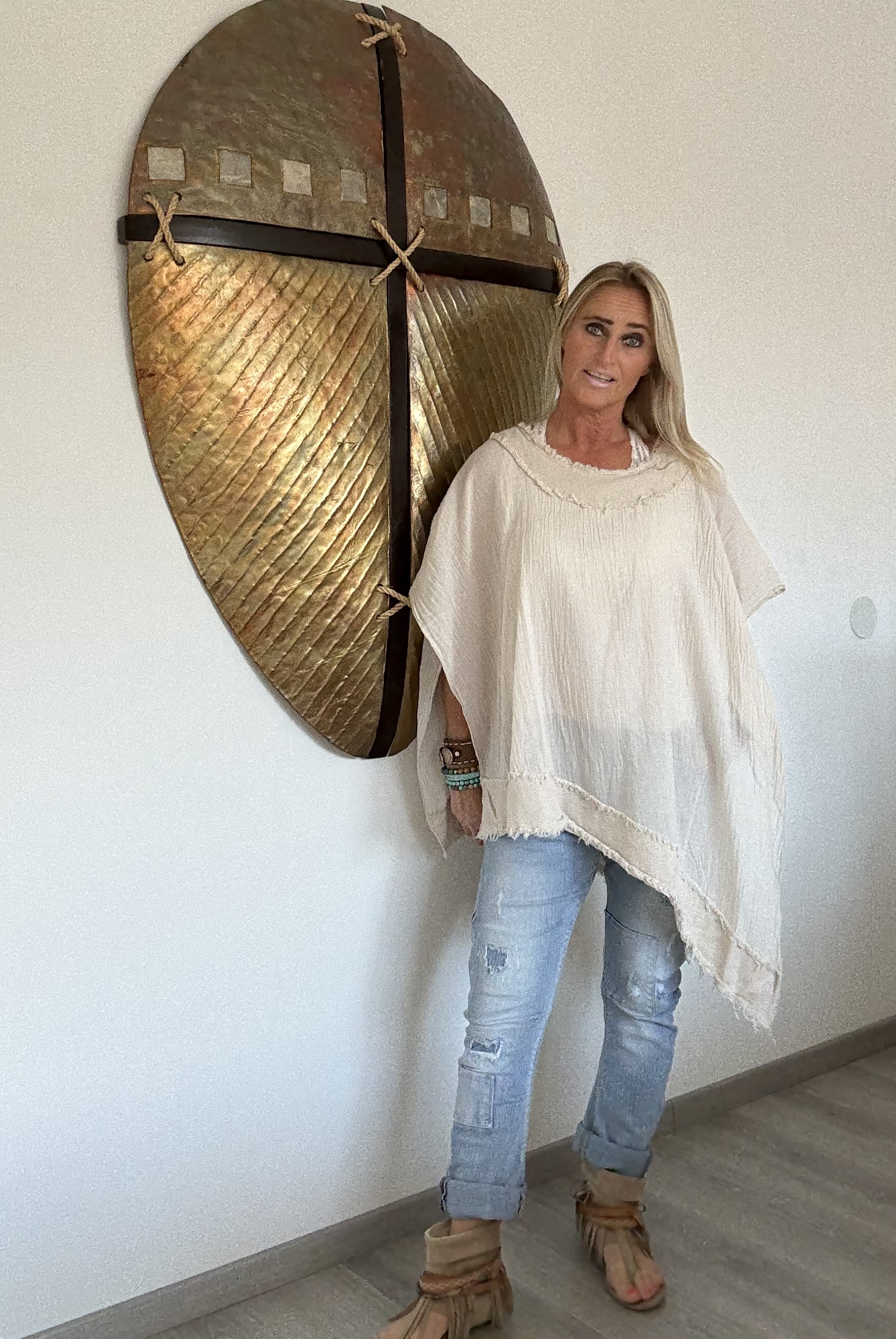 A-Symetrisch Shirt Beige