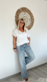 Toxik Jeans Wide Leg Blauw