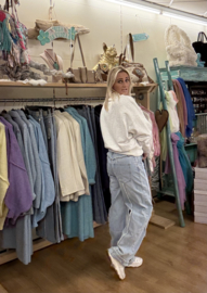 Jeans Straight Leg Licht Blauw