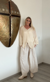 Trui Vedra Capuchon Beige