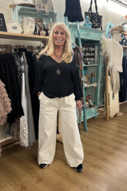 Broek Rib Sweet Off-White