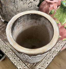 Balinesche Palmboom Pot Bruin