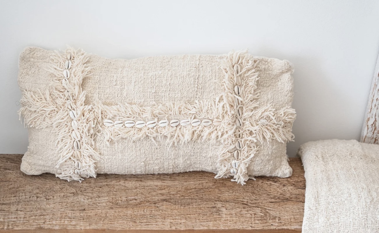 Kussen Schelpen Off-White