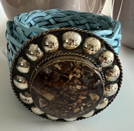 Bohemian Leather Belt Baby Blauw Breed 3