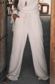 Lyana linnen Broek Licht Beige