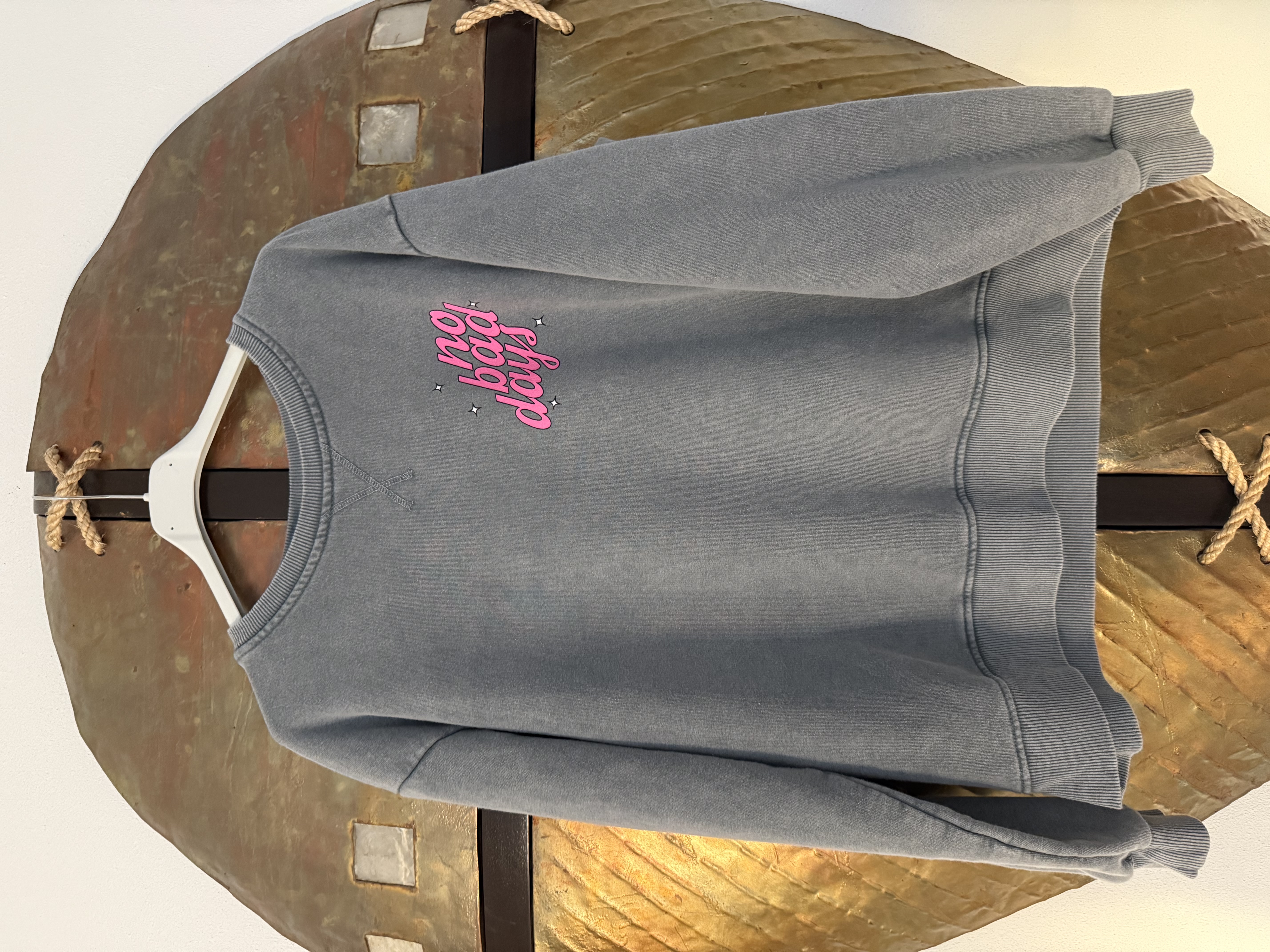 Trui No Bad Days Denim Blauw