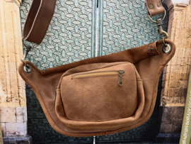 Crossbody Tas San Juan Bruin Leer