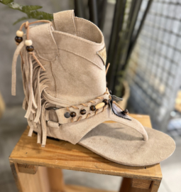 Boho Sandalen Kimnara Taupe