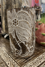 Balinesche Palmboom Pot Bruin
