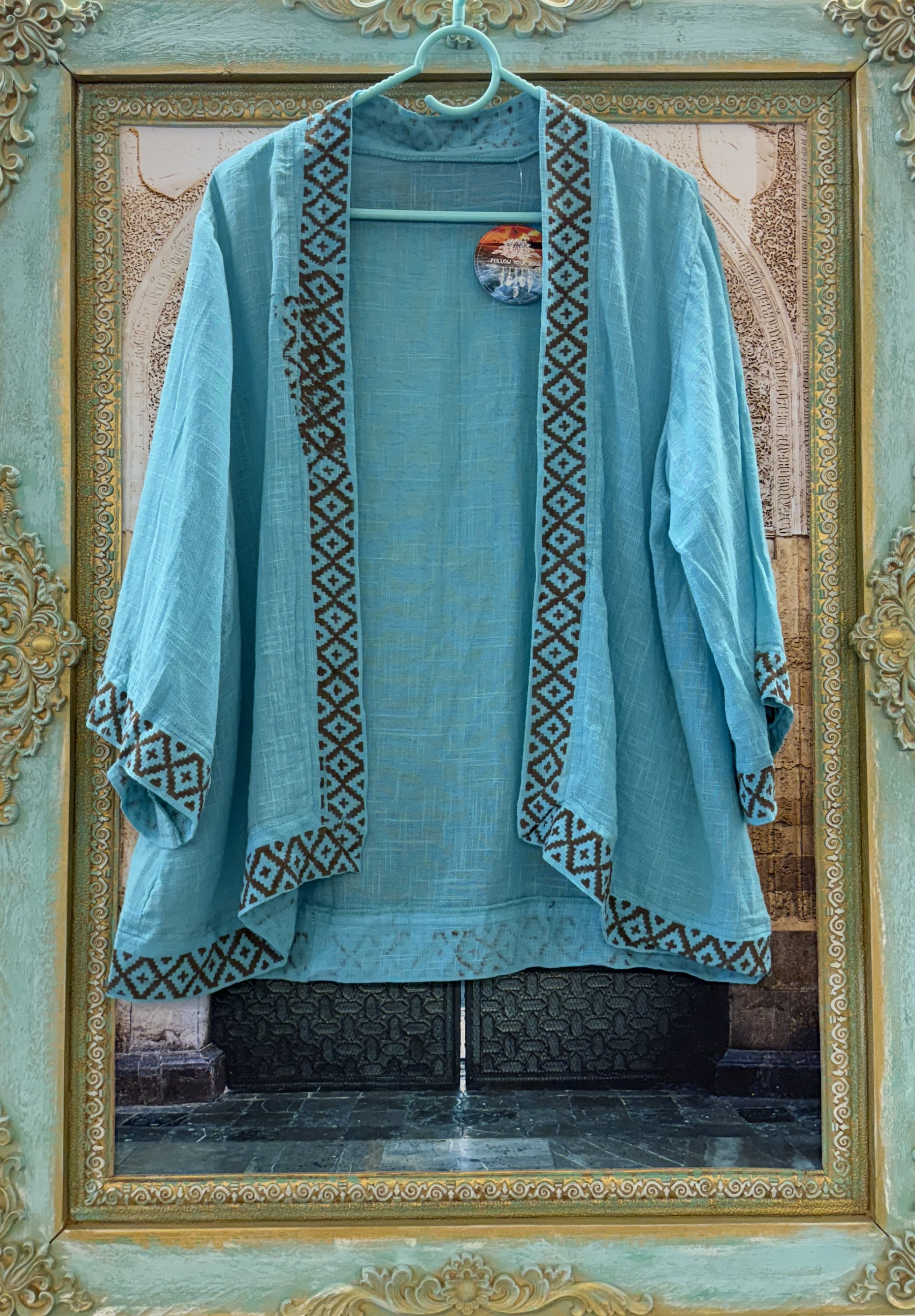 Boho Vestje Turquoise