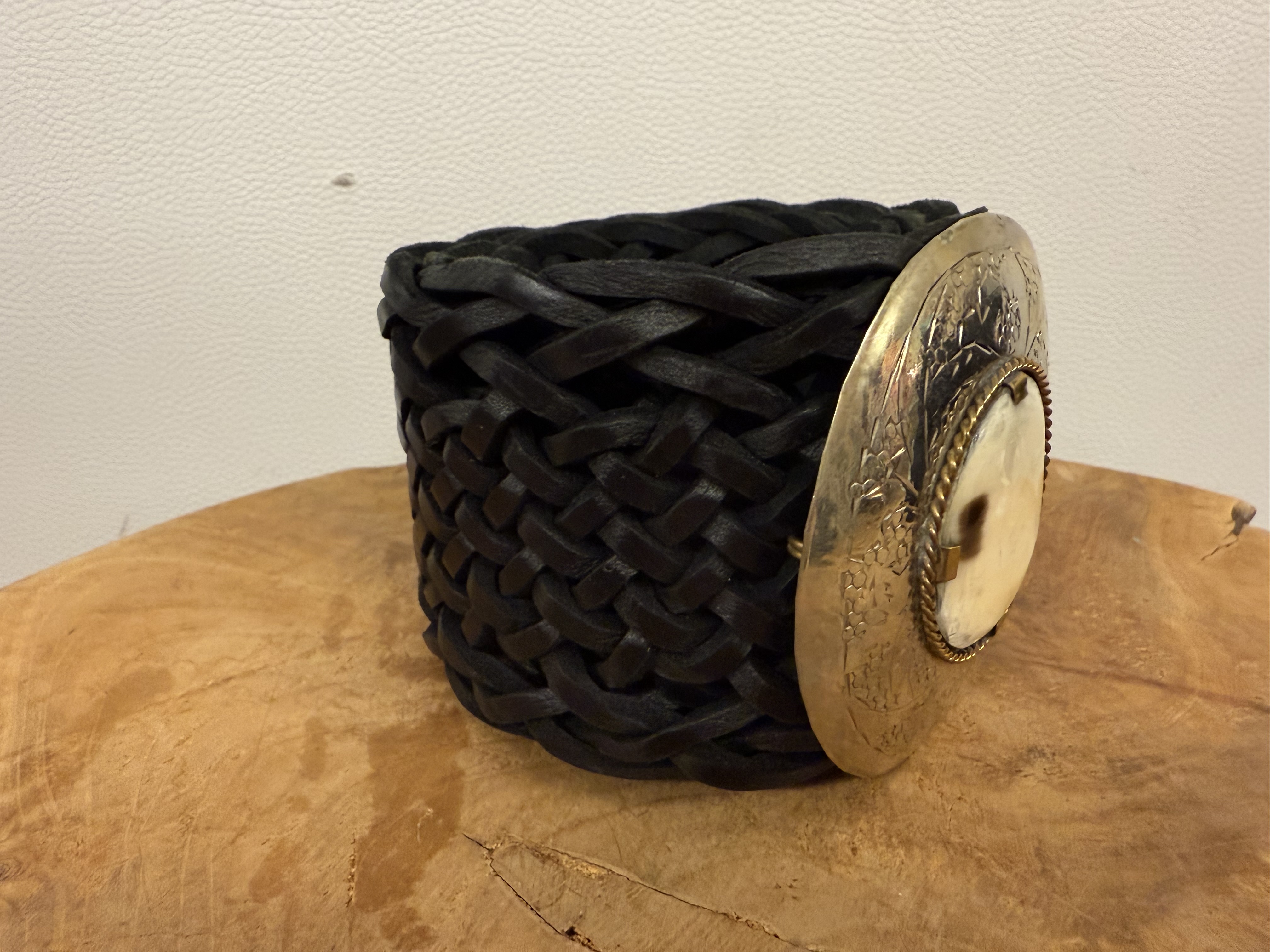 Bohemian Leather Belt Zwart Breed 5