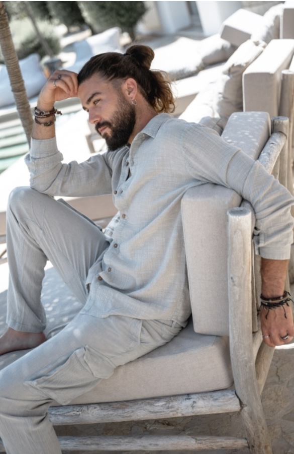 Cargo Broek Ché Licht Blauw