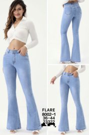Norfy Flared Jeans Blauw 8002-1