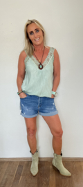 Jeans Short Jewelly Blauw