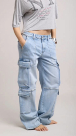Toxik Cargo Jeans Licht Blauw