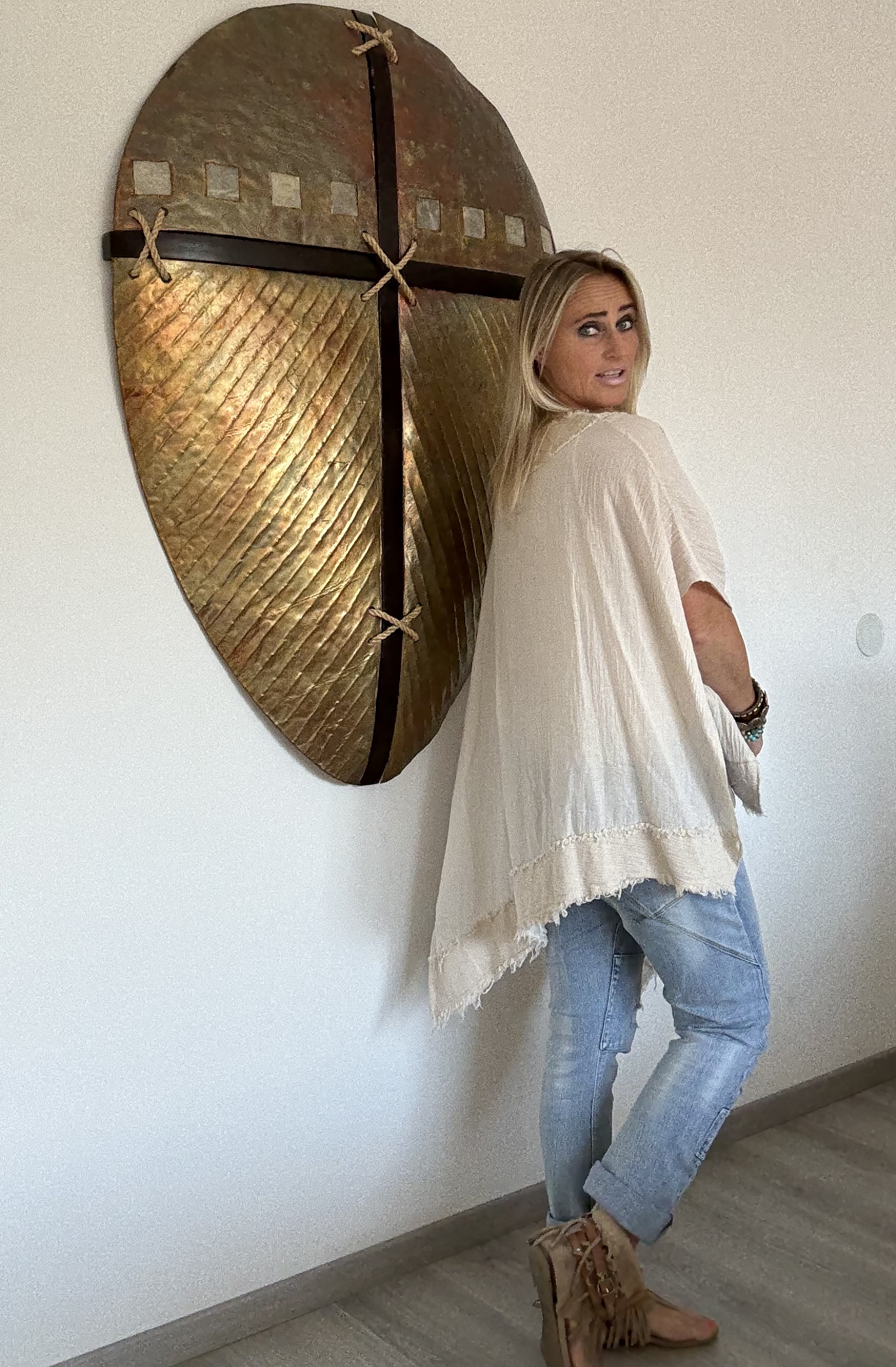 A-Symetrisch Shirt Beige