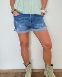 Jeans Short Jewelly Blauw