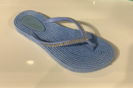 Slippers Strass Blue