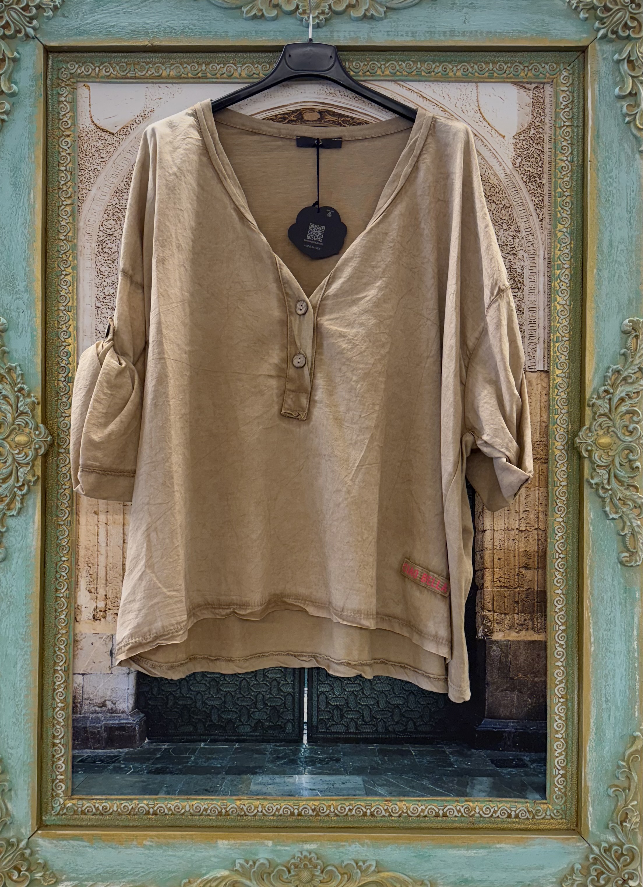 Shirt Ciao Bella Licht Bruin